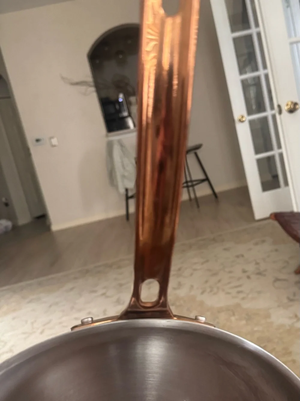 Viking 3-Ply 304 Stainless Steel 12” Fry Pan Skillet Aluminum Core Copper Handle